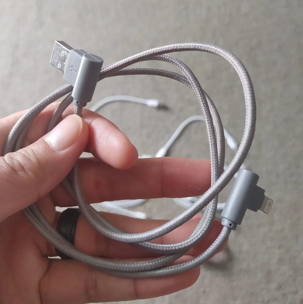 Miscellaneous USB To Lightning Charging And Data Cable Set - White, Gray, Red